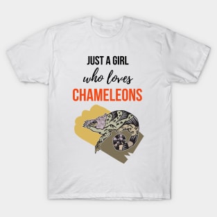 Just A Girl Who Loves Chameleons T-Shirt